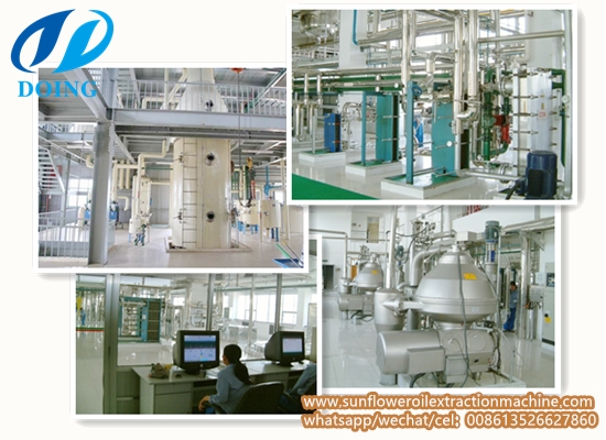 30-1000TPD full-continuous sunflower oil refinery plant