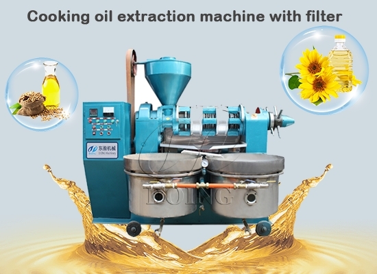 How much does an sunflower oil making machine with a filter cost?
