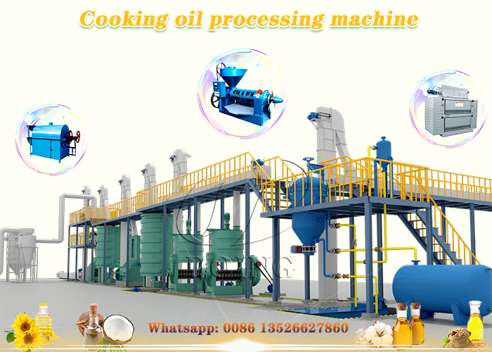 Sunflower oil processing plant photo
