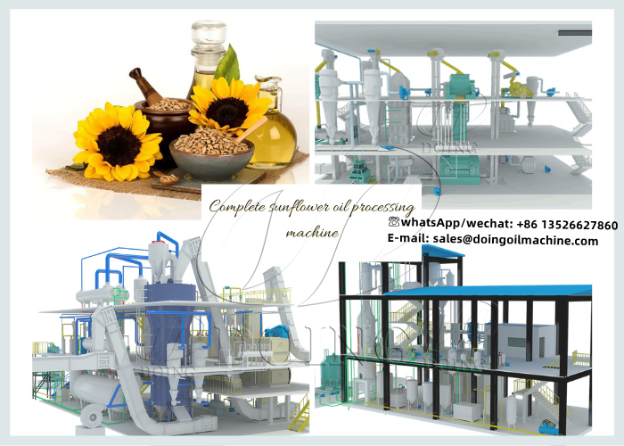 Sunflower oil processing plant photo