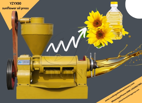 What is the sunflower oil extraction process?