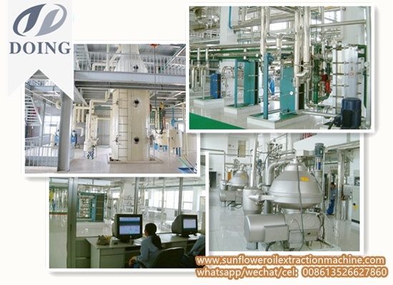 30-1000TPD full-continuous sunflower oil refinery plant