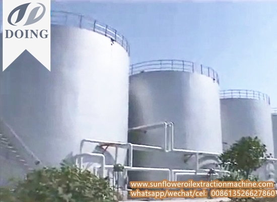 Large sunflower oil processing plant, turn-key project sunflower oil factory