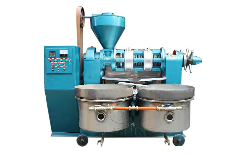 Automatic temperature control integrated oil press machine