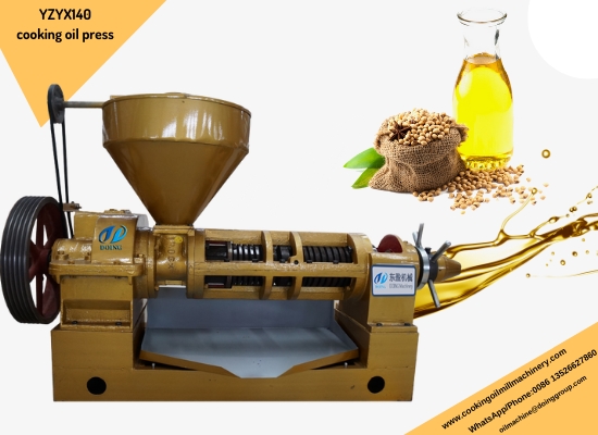 Uganda client purchased one YZYX140 cooking screw oil press machine from Henan Glory Company