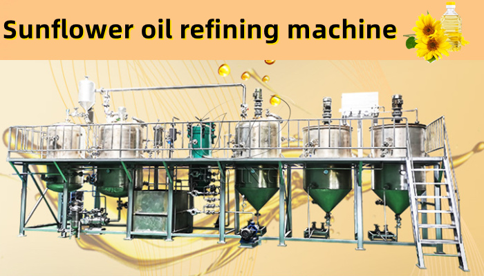 Sunflower oil refining machine photo