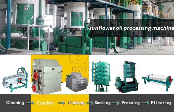 Different processing capacity of sunflower oil extraction plant needs different kinds of sunflower oil processing machine