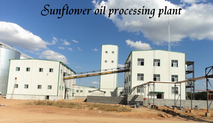 Appearance of sunflower oil extraction plant