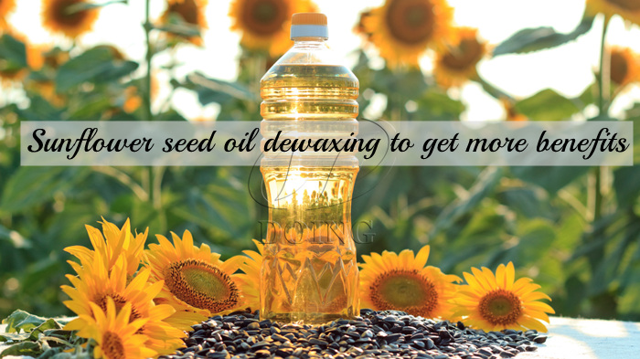 Sunflower seed oil dewaxing to get more benefits