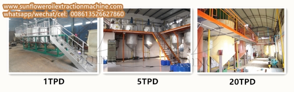 sunflower oil refining machine