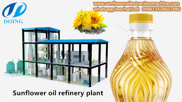 sunflower oil refinery plant