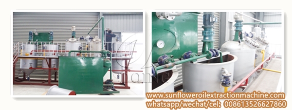 sunflower oil refining machine