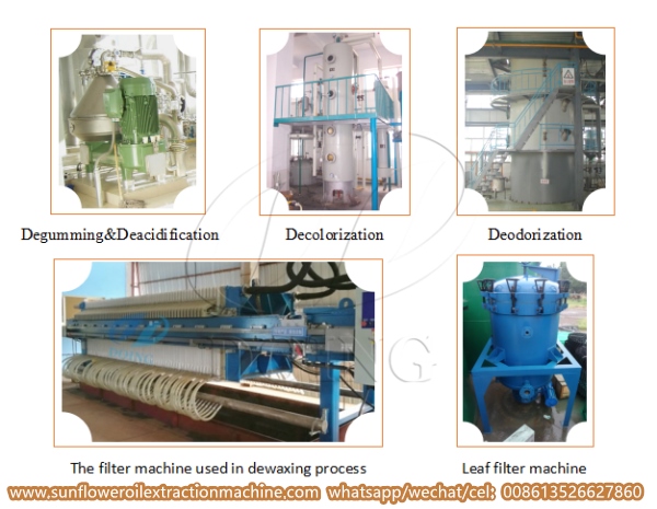 sunflower oil refining machine