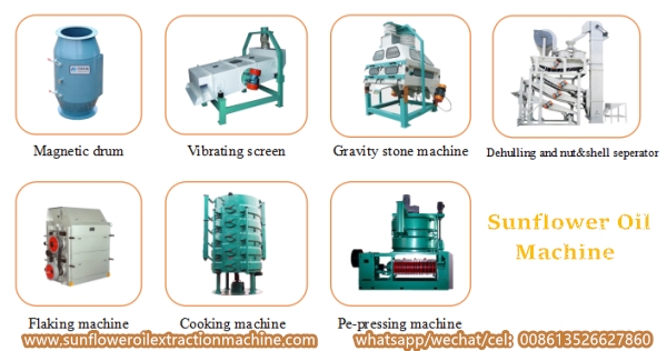 sunflower oil processing machine