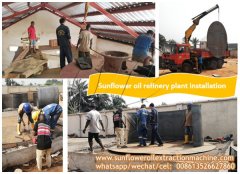 5tpd sunflower oil refinery plant project is installing in South Africa