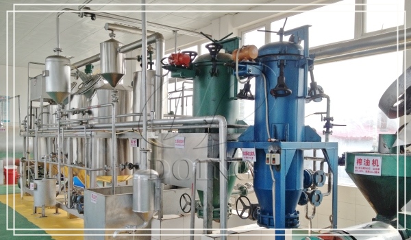batch sunflower oil refinery